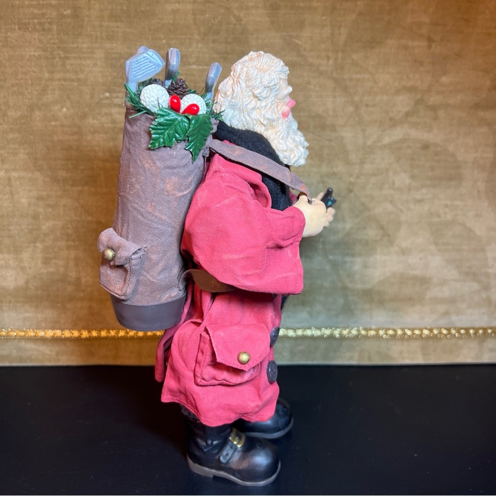 Possible Dreams Christmas Santa Claus Golf Bag Clothique Figurine - Picture 5 of 8